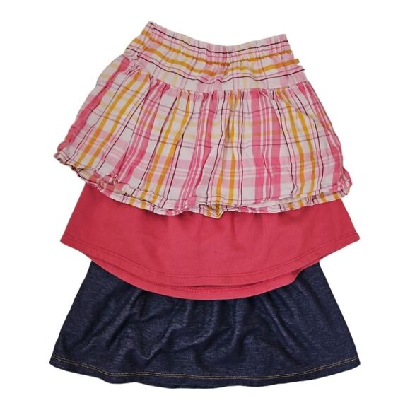 Old Navy Jumping Beans Summer Lot Of 3 Skorts Skirts With Shorts Size 5 - Picture 1 of 10